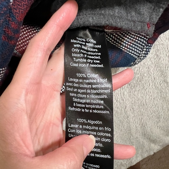 Kavu Men's Hawthorne Button Down Shirt Plaid Flannel Jacket XL Hooded Full Zip - Picture 7 of 9